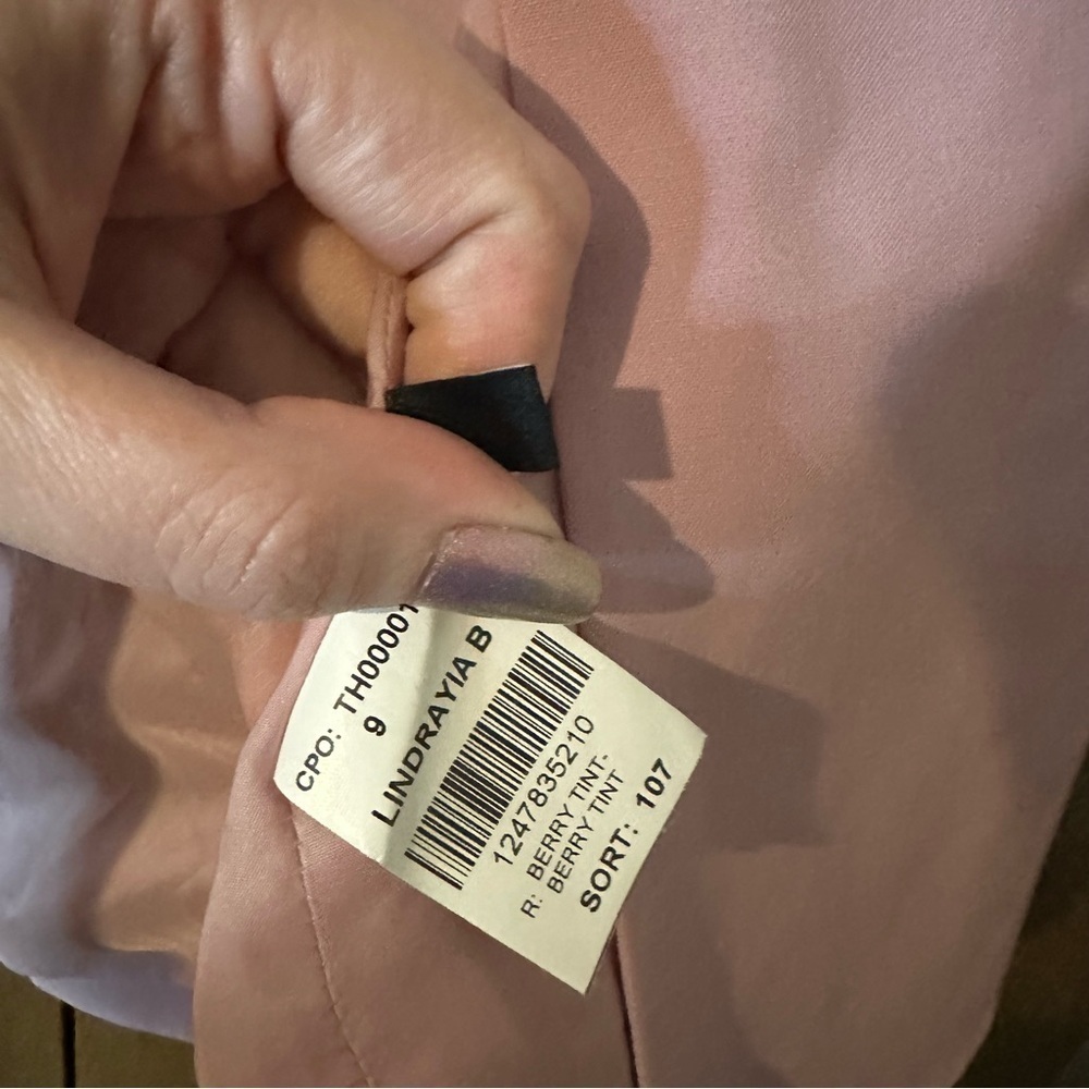 Theory Pink Berry Tint Lindrayia Blazer in Good Wool Lined Open Pockets Sz 4 - Picture 14 of 14